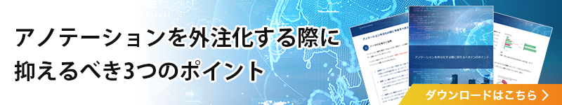 機械学習のためのアノテーショガイド